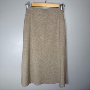 Banana Republic Factory Shimmery Knit A-line Midi Skirt Size XS Elastic Waist
